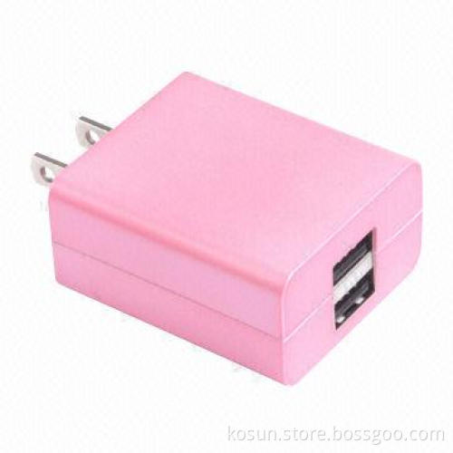 Dual USB Travel Charger, 3.1A, Sized 48 x 39 x 23mm